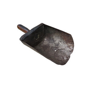 Antique Farmhouse Grain Scoop or Feed Scoop - Wood And Metal